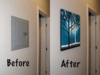 how to cover electrical box on wall with frp|diy electrical panel covers.